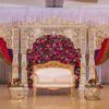 Indian Wedding Fiberglass Carved Jali Stage Setup 2