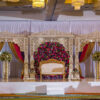 Indian Wedding Fiberglass Carved Jali Stage Setup 3