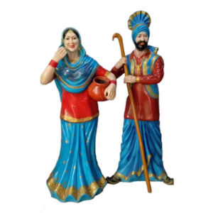 Punjabi Gabhru And Mutiyar Statue Image